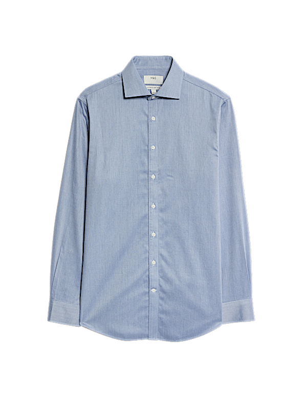 Ultimate Regular Fit Non Iron Cotton Textured Shirt