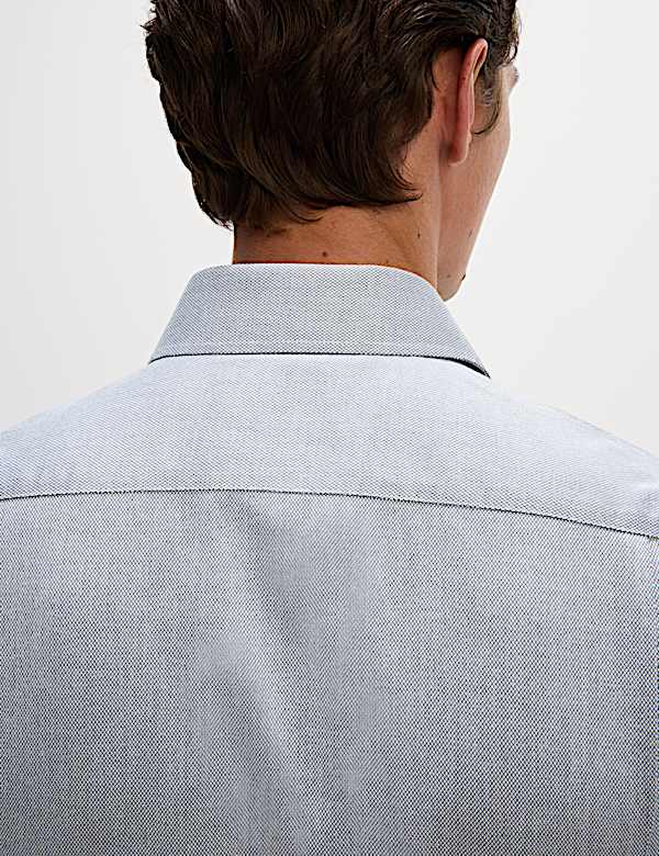 Ultimate Regular Fit Non Iron Cotton Textured Shirt - GR