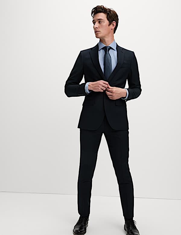 Slim Fit Ultimate Non Iron Pure Cotton Textured Shirt - GR