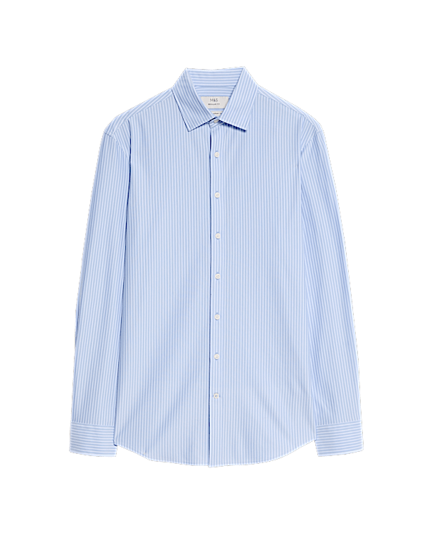 The Ultimate Regular Fit Non Iron Jersey Striped Shirt