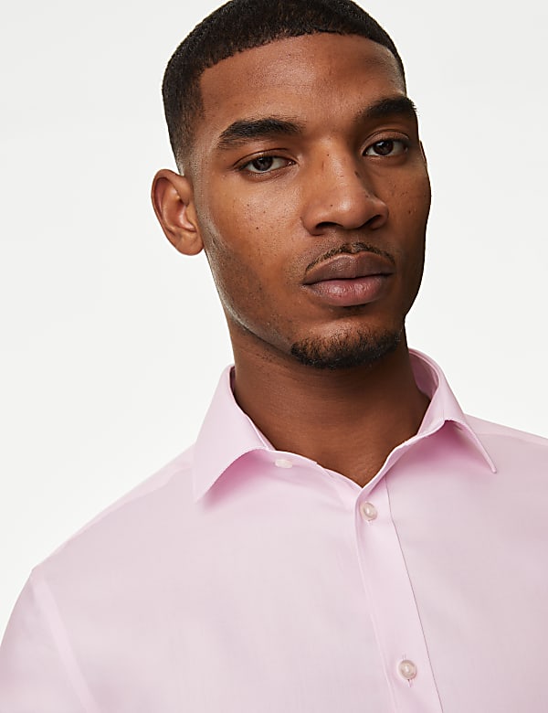 Slim Fit Non Iron Pure Cotton Twill Shirt