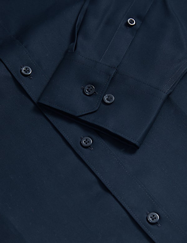 Slim Fit Non Iron Pure Cotton Twill Shirt