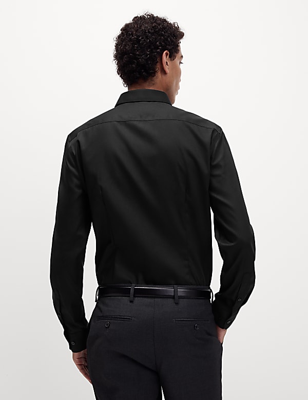 Slim Fit Non Iron Pure Cotton Twill Shirt