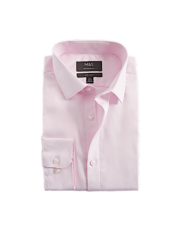 Regular Fit Non Iron Pure Cotton Twill Shirt