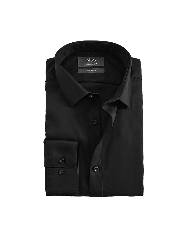 Regular Fit Non Iron Pure Cotton Twill Shirt