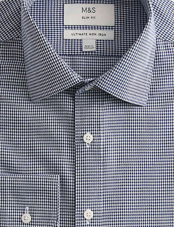 Chemise Ultimate coupe slim en coton sans repassage - FR