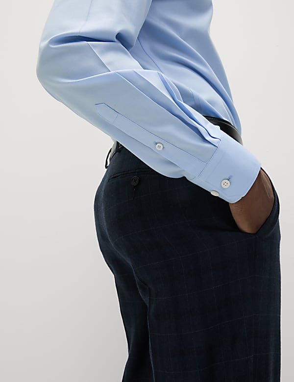 Bavlněná košile úzkého střihu s nežehlivou úpravou - CZ