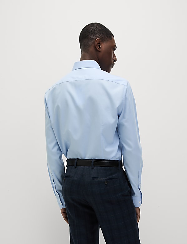 Niewymagająca prasowania bawełniana koszula Ultimate o kroju slim fit - PL