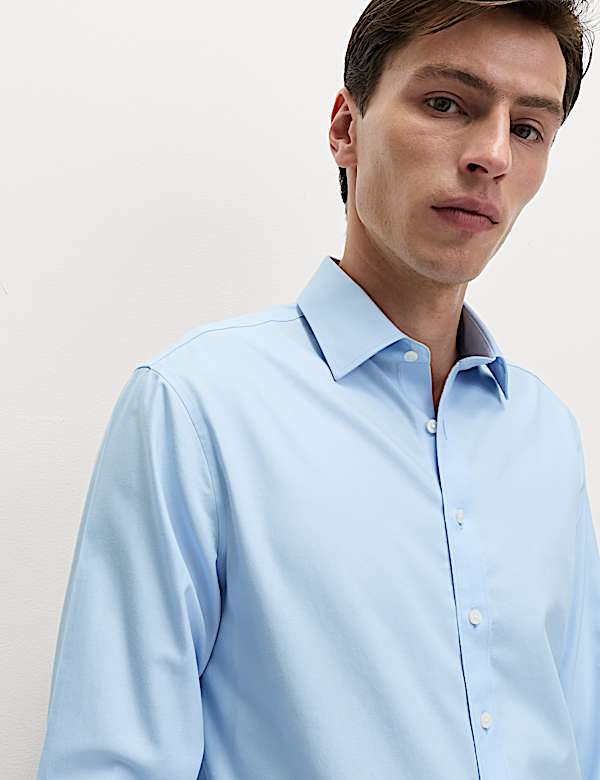 Regular Fit 2 Inch Shorter Ultimate Non Iron Twill Shirt