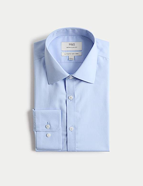 Ultimate Extra Slim Non Iron Pure Cotton Shirt - MV