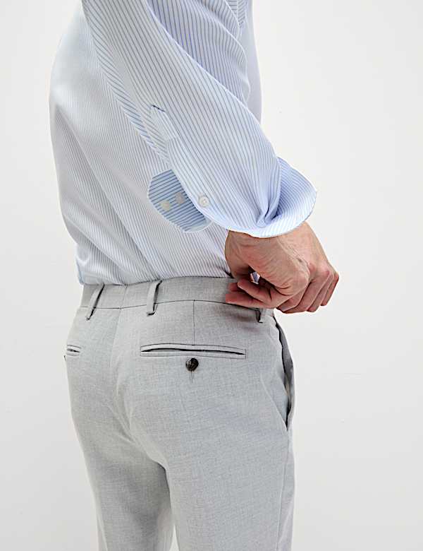 Regular Fit Ultimate Non Iron Cotton Striped Shirt  - NL