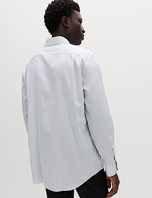 Regular Fit Ultimate Non Iron Cotton Striped Shirt  - US