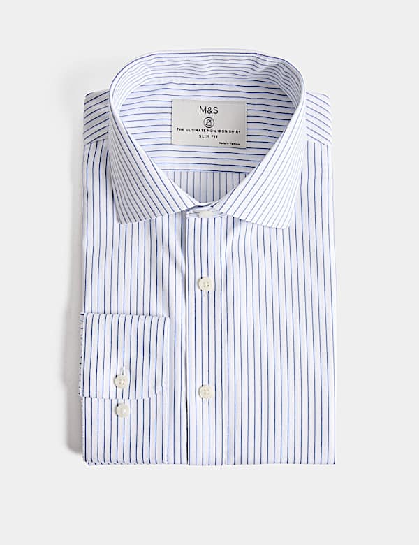 Ultimate Slim Fit Non Iron Striped Shirt