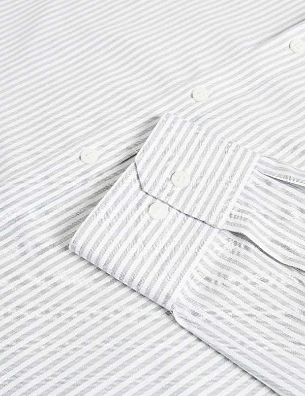 Slim Fit Ultimate Non Iron Cotton Striped Shirt - CY