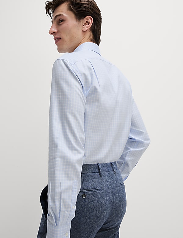 Regular Fit Ultimate Non Iron Cotton Check Shirt - MV