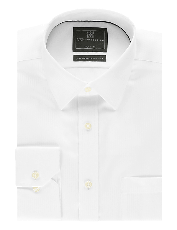 Pure Cotton Non-Iron Regular Fit Shirt