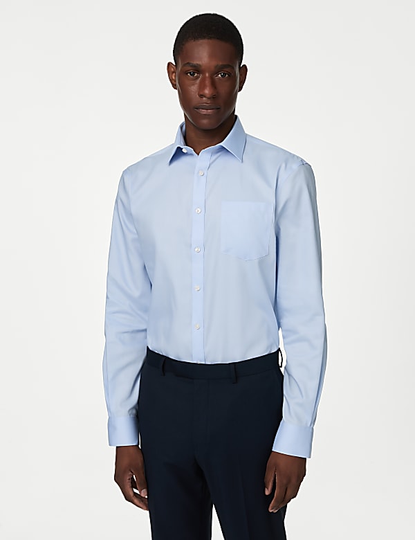 Regular Fit Non Iron Pure Cotton Shirt - DE