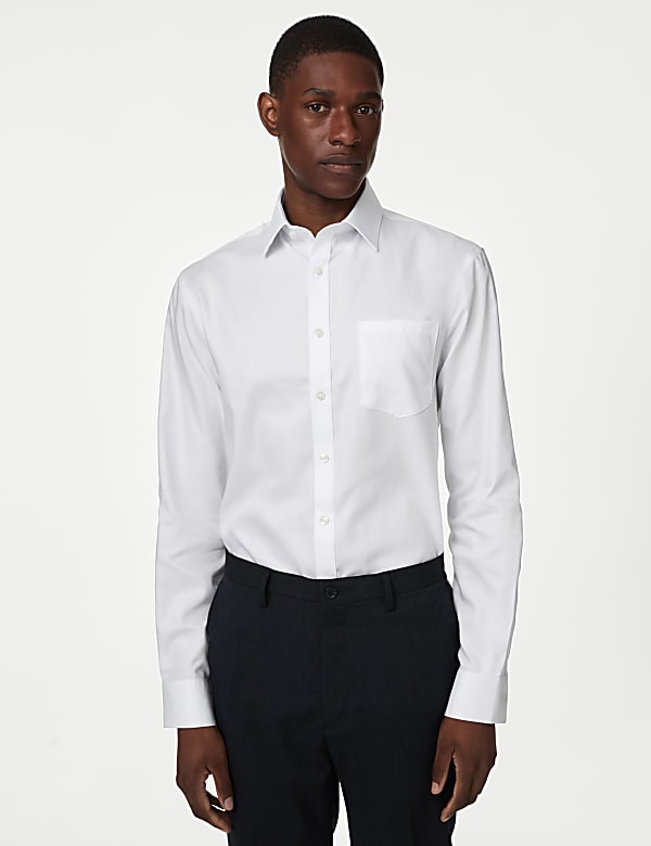 Slim Fit Non Iron Pure Cotton Shirt - DE