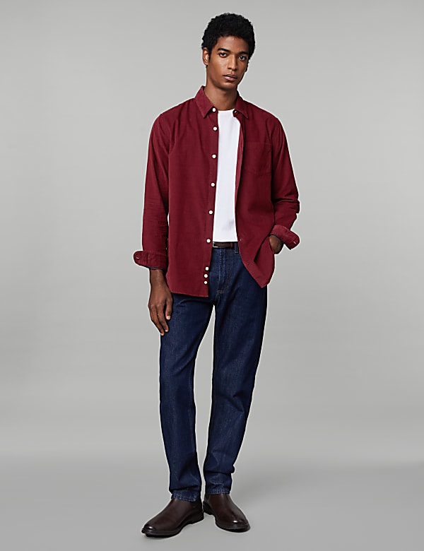 Pure Cotton Corduroy Shirt - GR