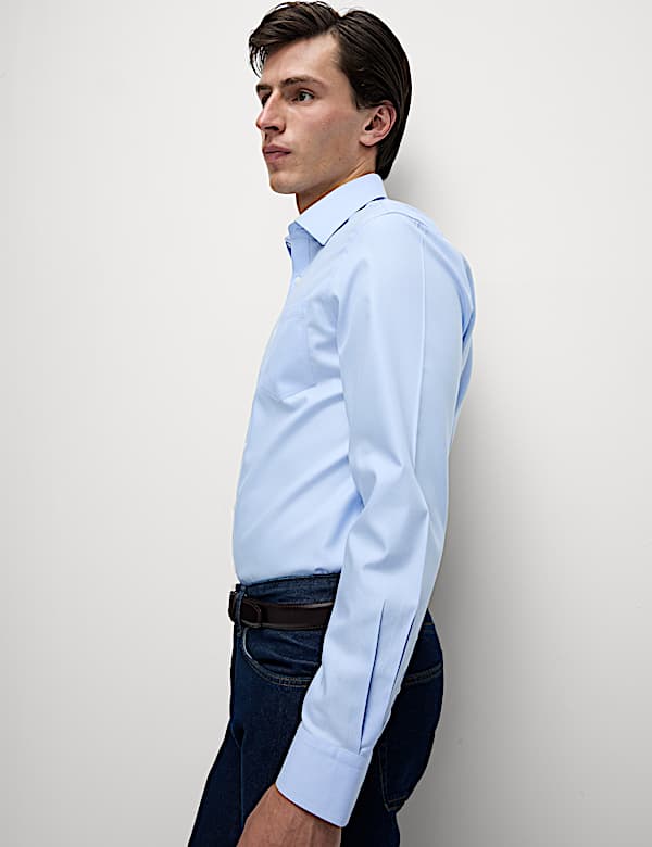 Slim Fit Ultimate Non Iron Pure Cotton Shirt - US