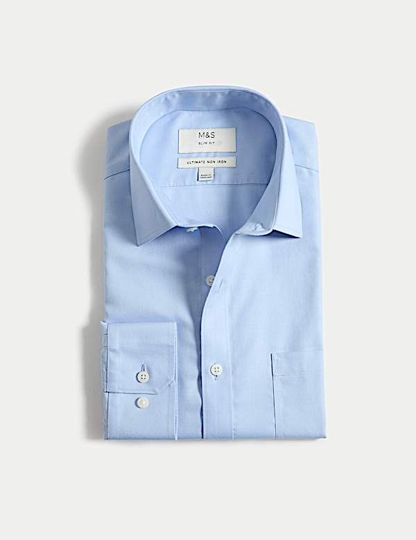 Slim Fit Ultimate Non Iron Pure Cotton Shirt - US