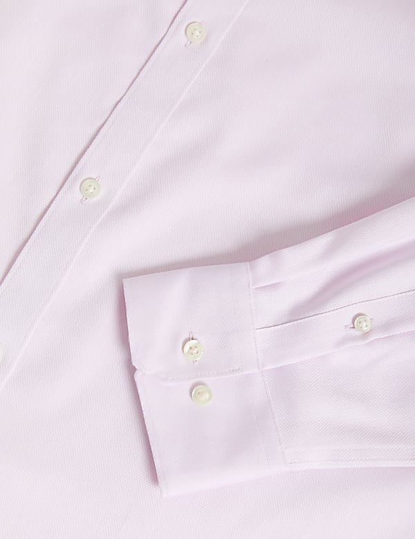 Regular Fit Non Iron Pure Cotton Textured Shirt