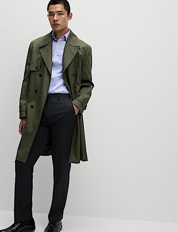 Slim Fit Easy Iron Pure Cotton Textured Shirt