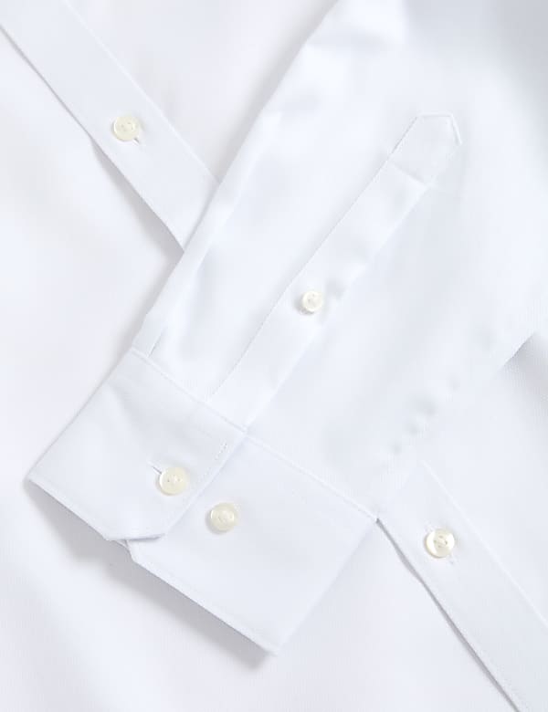 Slim Fit Non Iron Pure Cotton Textured Shirt
