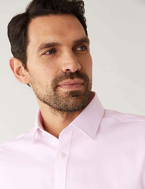 Regular Fit Pure Cotton Textured Shirt