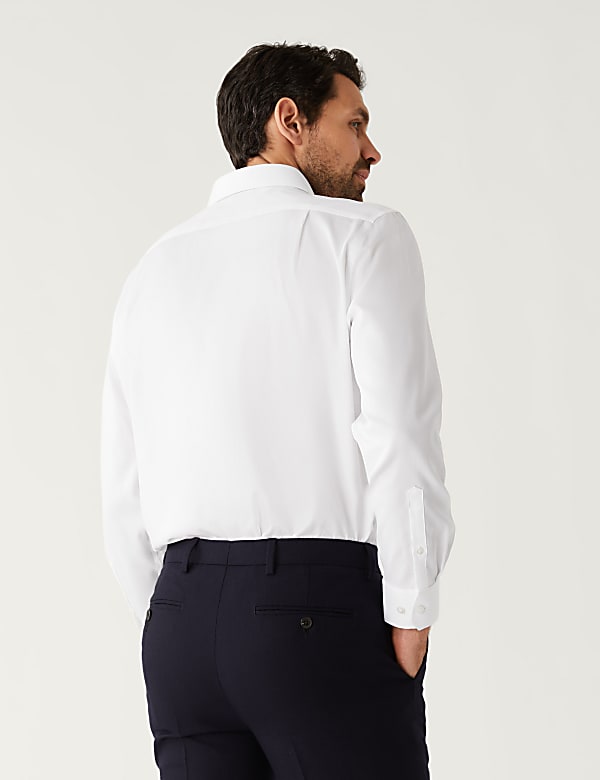 Regular Fit Pure Cotton Textured Shirt