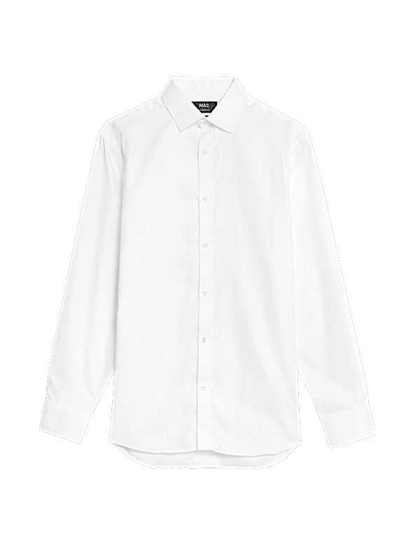 Regular Fit Pure Cotton Textured Shirt
