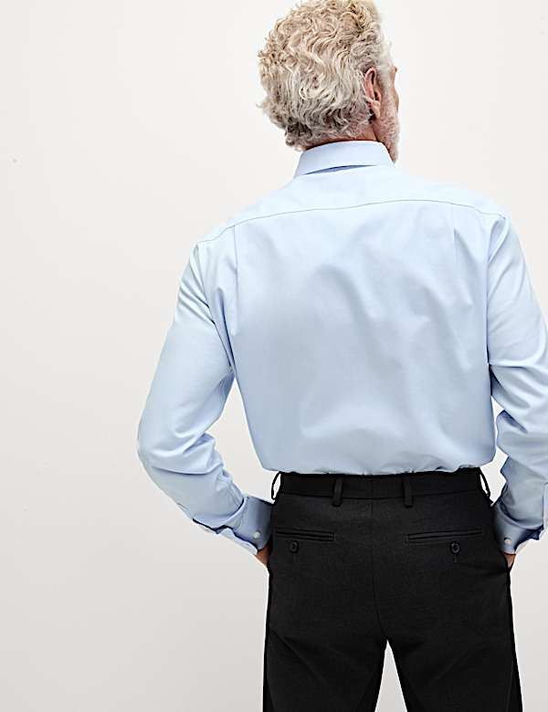 Ultieme, strijkvrije regular-fit overhemd van zuiver katoen - BE