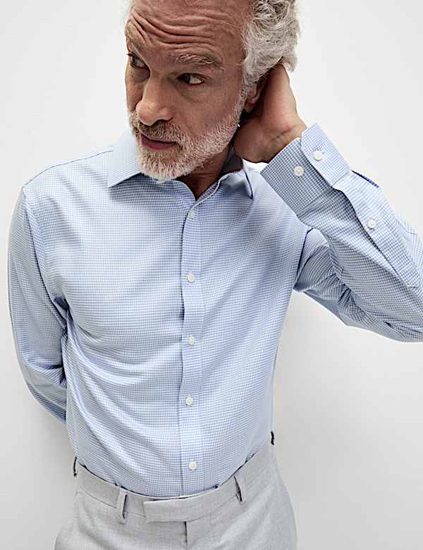 Chemise Ultimate texturée coupe standard, sans repassage - FR