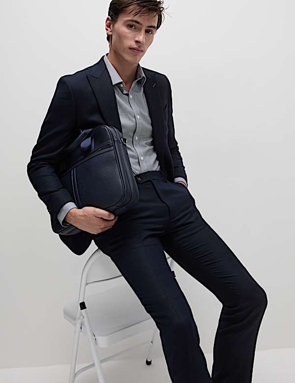 Slim Fit Ultimate Non Iron Cotton Textured Shirt - VN