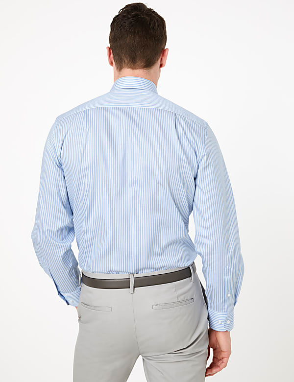 Pure Cotton Regular Fit Striped Shirt