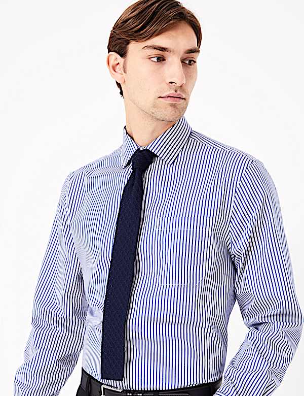 Pure Cotton Regular Fit Striped Shirt