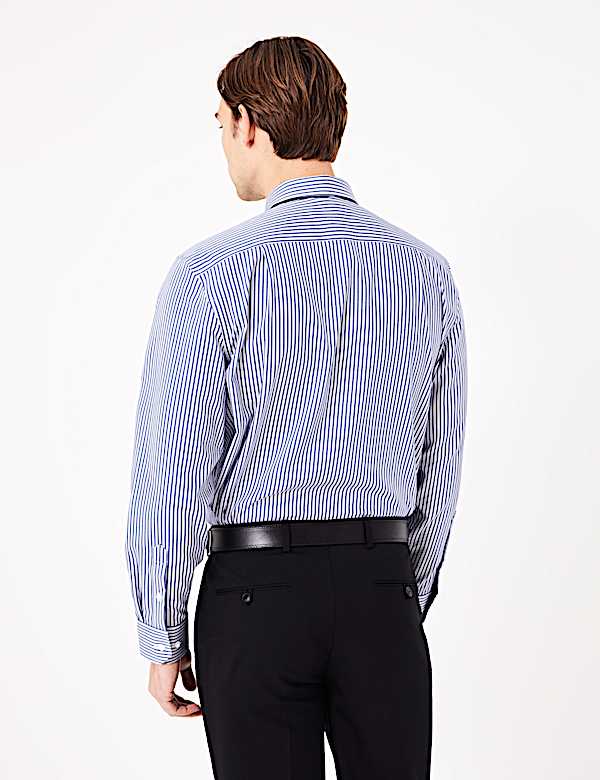 Pure Cotton Regular Fit Striped Shirt