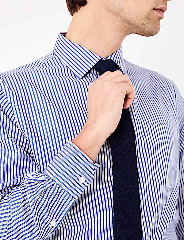 Pure Cotton Regular Fit Striped Shirt