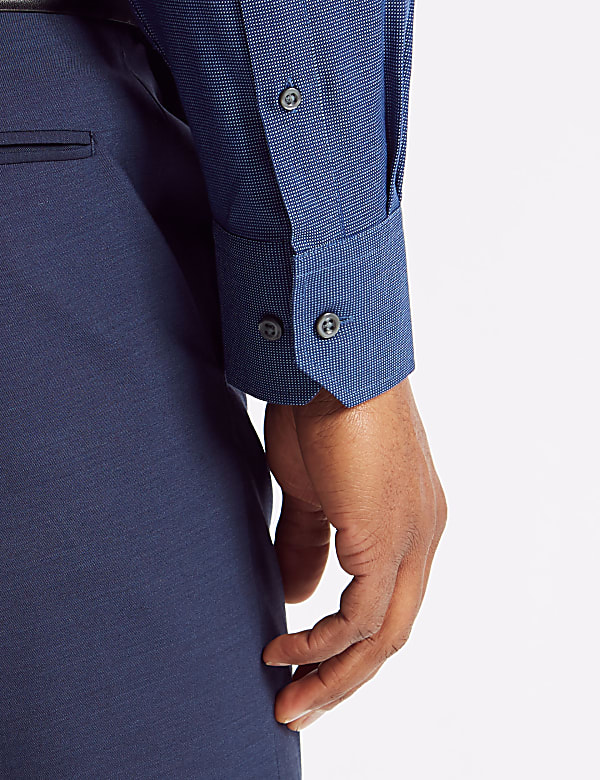 Cotton Blend Regular Fit Non-Iron Shirt