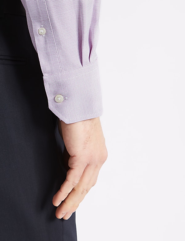 Cotton Blend Regular Fit Non-Iron Shirt
