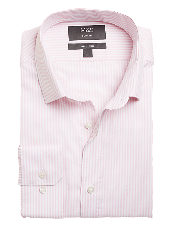 Slim Fit Non Iron Pure Cotton Oxford Shirt