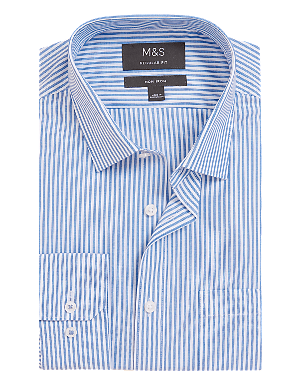 Regular Fit Non Iron Striped Shirt