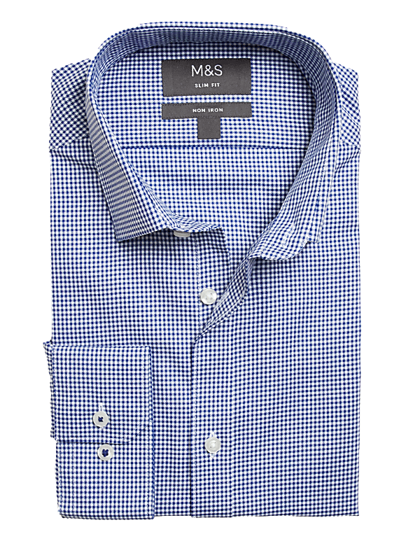 Slim Fit Non Iron Pure Cotton Shirt