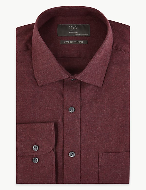 Regular Fit Cotton Twill Shirt