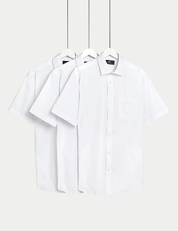3pk Regular Fit Easy Iron Short Sleeve Shirts - AU