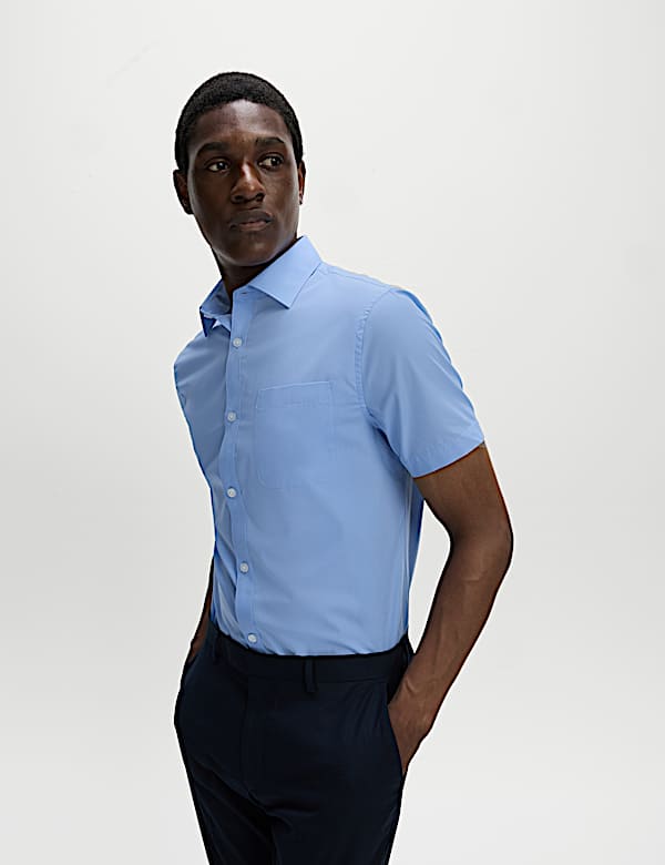 3pk Slim Fit Easy Iron Short Sleeve Shirts - MV