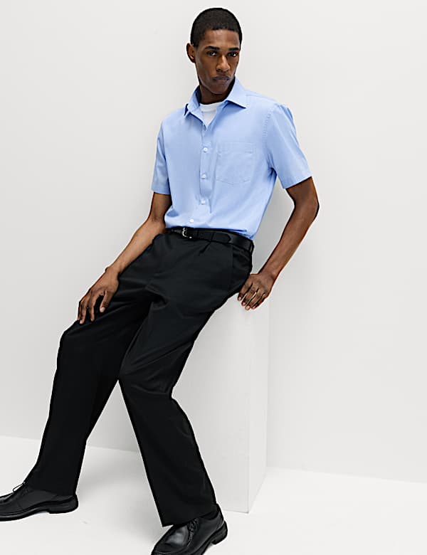 2 Pack Slim Fit Easy Iron Shirts - DK