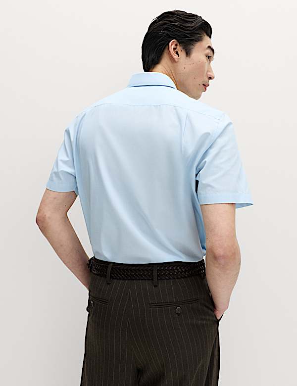 2 Pack Regular Fit Check Short Sleeve Shirts - US