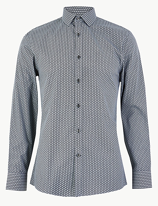 Skinny Fit Bug Print Shirt