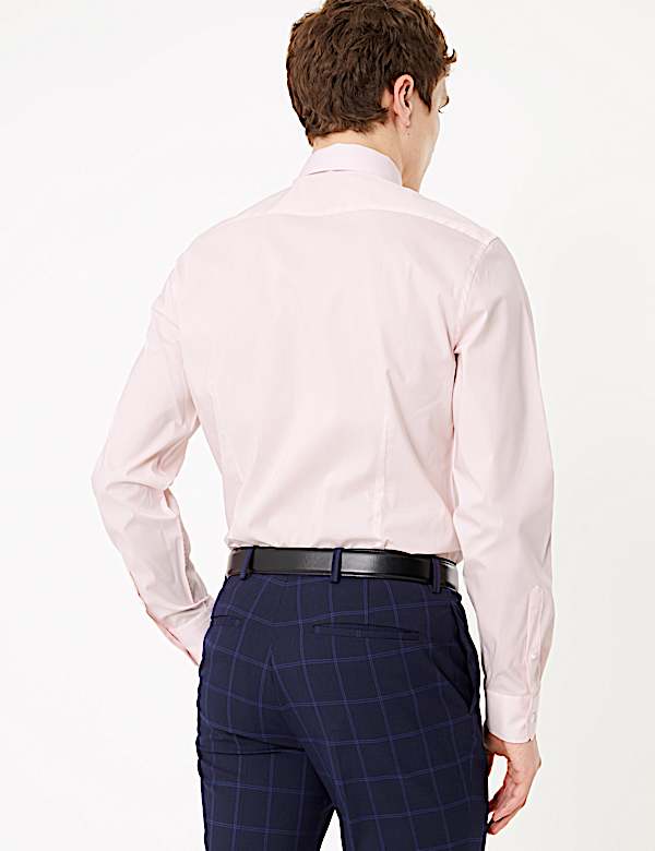 Slim Fit Cotton Shirt with Stretch